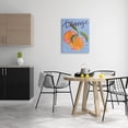 thumbnail image 2 of Orange Citrus Fruits Floral Pattern Food & Beverage Graphic Art Gallery Wrapped Canvas Print Wall Art, 2 of 7