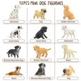 thumbnail image 4 of Juego de figuras de animales Toymany Mini Dog, 12 unidades, regalo para niños, 4 of 9