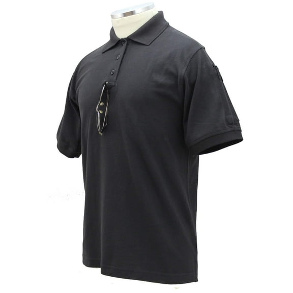 100% Cotton Elbeco Short Sleeve Polos for Men Black-3XL
