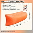 thumbnail image 4 of Heavy Duty Inflatable Sofa Bed – Extra Large Portable Camping Couch with Quick Inflate/Deflate, 440 lb Capacity, Carry Bag Included – Outdoor Lounge for Beach, Backyard, Travel, Parties & Camping, 4 of 13
