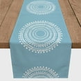 thumbnail image 3 of Creative Products Centered Blue Boho Circle 16 x 90 Poly Twill Table Runner, 3 of 3