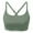 Army Green#9527, variant on Women Underwire Bikini Top Push Up Swimsuit Top Bra For Women Solid Color Spaghetti Straps Cozy Soft Bathing Suits