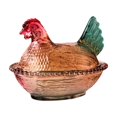 thumbnail image 2 of Plato de de pollo, plato de postre de mesa, elegante recipiente de vidrio para refrigerios, para despensa, café, mesa de comedor, hogar, boda Estilo B, 2 of 8