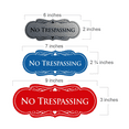 thumbnail image 2 of Designer No trespassing Sign(Brushed Silver) - Medium, 2 of 6