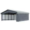 thumbnail image 4 of Arrow 20 x 20 x 7 ft Grey Carport Enclosure Kit, 4 of 9
