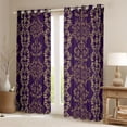 thumbnail image 2 of Castle Fairy Bohemian Damask Black Out Curtains,Flower Curtains Pack of 2 (42x63 Each), 2 of 6
