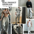 thumbnail image 6 of FEDTOSING Baggy Sweatpants Men Wide Leg Comfy Lounge Pants Loose Fit Elastic Waist Casual Track Pant, 6 of 7
