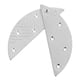 thumbnail image 5 of Kit de reparación de suelas con placas de talón de Metal, almohadillas protectoras de talón para zapatos, botas, placas de reparación de talón en forma de media luna, 1 par, 5 of 6
