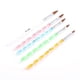thumbnail image 1 of 5 Pcs Nail Art Brush Tool Set Acrylic Painting Drawing Brushes Pens Cuticle Pusher Tool Colorful 5PCS, 1 of 5