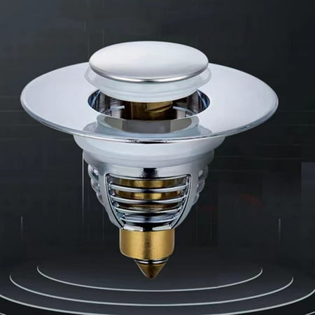

Set of 2 Sink Plugs Universal Pop-Up Sink Drain Bathtub Stopper Sink Drain Plug for Kitchen Bathroom [for 32-40mm Drain Hole].