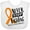 AA-White, variant on Inktastic Never Stop Fighting Multiple Sclerosis Awareness Boys or Girls Baby Bib