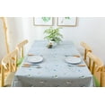 thumbnail image 6 of Heavy Duty Vinyl Table Cloth for Kitchen Dining Table Wipeable PVC Tablecloth for Rectangle Table (54'''' x 84'''', Green Leaves), 6 of 6