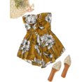 thumbnail image 3 of Combinaison Courte Sans Bretelles à Épaules Dénudées à Imprimé Floral pour Femme, 3 of 6