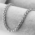 thumbnail image 4 of QQTDFG 3/4/5/6/7mm Fashion Women Mens Chain 316L Stainless Steel Necklace Jewelry Gift-Silver-6mm-9.5inch Bracelet, 4 of 9