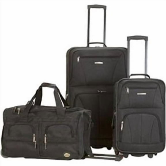 Rockland Luggage Spectra 3 Piece Softside Rolling Luggage Set