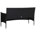thumbnail image 3 of vidaXL Patio Furniture Set 4 Piece Patio Sectional Sofa with Table Poly Rattan, 3 of 33
