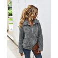 thumbnail image 3 of REDHOTYPE Women's Button Long Sleeve Brushed Jacket Coats with Pockets, 3 of 6