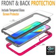 thumbnail image 5 of Circlemalls Case For Motorola Moto G Stylus 5G, +Screen Protector 12 Feet Drop Test Shockproof Transparent Cover-Pink, 5 of 8