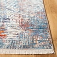 thumbnail image 3 of SAFAVIEH Vintage Persian Orville Abstract Polyester Runner Rug, Blue/Rust, 2'2" x 8', 3 of 8
