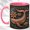 Pink, variant on Rustic Whale Coffee Mug, Coastal Ocean Mug, Ceramic 11 oz