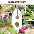 thumbnail image 5 of ENTASSER Gold Leaf Hanging Bell for Good Luck Wealth and Safe Window Door Home Pendant Wind Chime Feng Shui BellStyle 1, 5 of 5