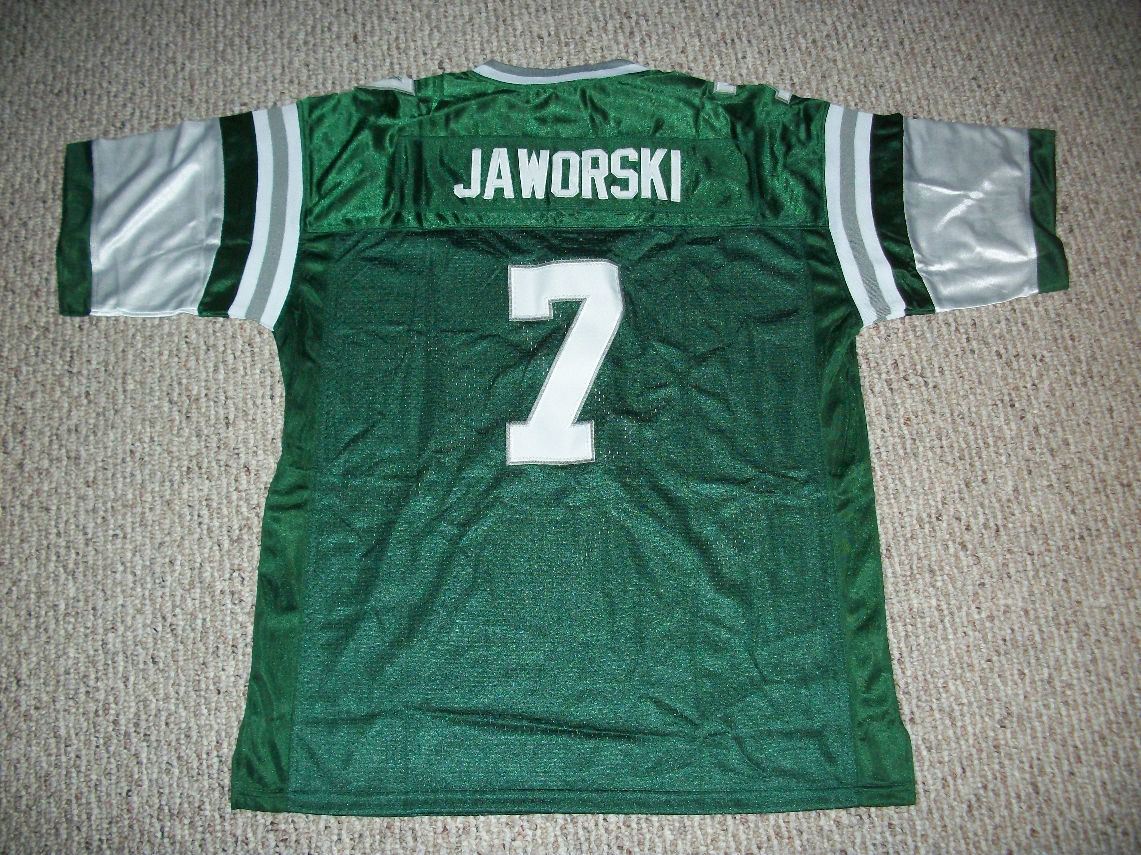 بليج Ron Jaworski Jersey #7 Philadelphia Unsigned Custom Stitched Green Football  New No Brands/Logos Sizes S-3XL بليج