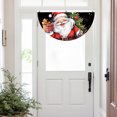 thumbnail image 1 of Christmas Fan Banners Santa Elementss Welcome Banners Highs Quality Fabric Fan Half Fan Styles For Outdoors Christmas Parties Great Decor, 1 of 6