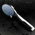 thumbnail image 5 of Handheld Showerheads High Pressure Water Saving showerheads 5 Mode Function 4 inch Face Spray Handheld Showers Join G1/2 interface 2.5 GPM High Flow Regulator and Pressure Optimization Chrome…, 5 of 7