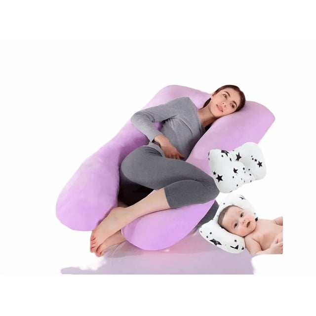 Almohada Xtellar morado Para Embarazo Y Lactancia Jumbo + Regalo Microgel