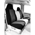 thumbnail image 2 of CalTrend Front Highback Buckets Faux Leather Seat Covers for 1987-1995 Jeep Wrangler - JP129-08LB Light Grey Insert with Black Trim, 2 of 3