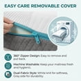 thumbnail image 2 of Extra Firm Flippable Mattress King Size, 10 Inch Medium - Extra Firm Dual Sided Gel Memory Foam Mattress for Back Pain Relief, CertiPUR-US, 2 of 11