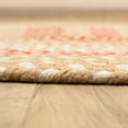 thumbnail image 3 of Super Area Rugs Braided Farmhouse Cotton Reversible Area Rug Beige - Oval 5' x 7', 3 of 5