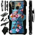 thumbnail image 1 of Compatible with Motorola Moto G Stylus (2020) | Moto G Power (2020) | Moto G Pro LuxGuard Holster Hybrid Phone Case Cover (Sakura Flower), 1 of 1