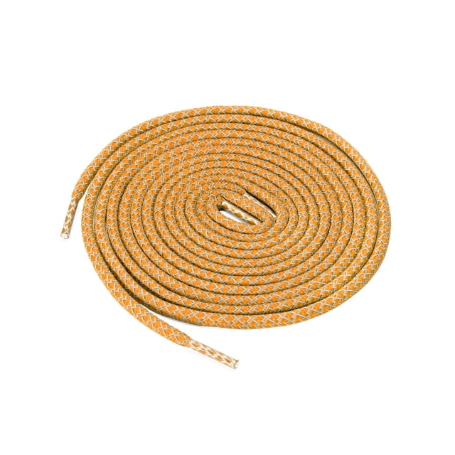 INSPIRE CHIC 2 Pairs Athletic Unisex Elastic Reflective Round Shoelaces for Sneakers Rose Yellow 100 cm/39.5"