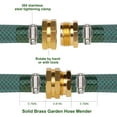thumbnail image 5 of Brass Garden Hose Repair Connector with Clamps Hose End Repair Kit,Fit for 3/4"Garden Hose Fitting,Male and Female Hose Fittings,1-Set, 5 of 10