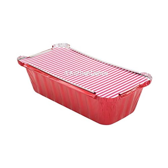 KitchenDance Disposable 2 Pound Closable Loaf Pan w/Colore