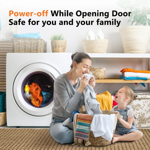 EUHOMY 3.5 Cu. Ft Portable Clothes Dryer, 1500W Laundry Dryer with