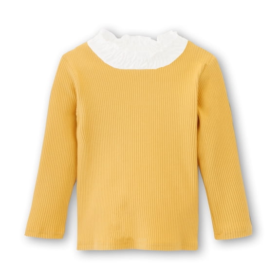 Conti Kids Toddler Girls Pullover Sweater Mustard 4-5 Years