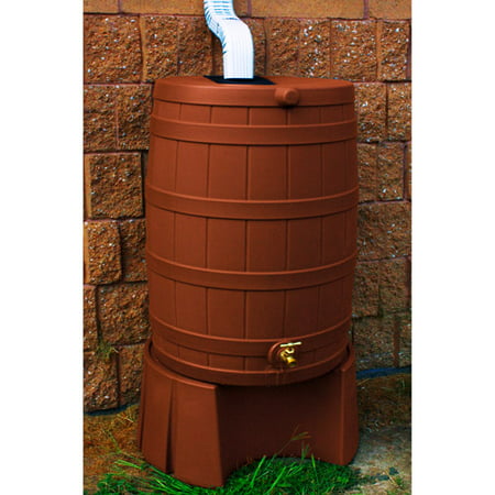 Good Ideas Rain Wizard Plastic Rain Barrel Stand (Best Soaker Hose For Rain Barrel)
