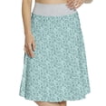 thumbnail image 1 of Women's Paisley Oriental Pattern Persian A-line Printed Skirt Casual Wear, L, Turquoise and Teal, by Ambesonne, 1 of 1