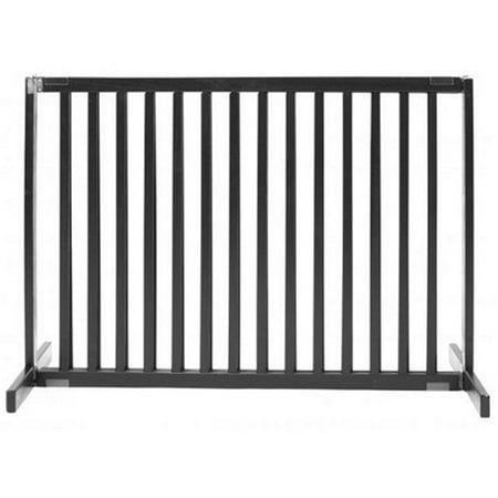 30" Kensington - Small Free Standing Wood Pet Gate - Black
