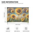 thumbnail image 3 of Susaid Artistic Oil Painting Sunflower Print Makeup Mini Bags for Women Multi Color Cosmetics Bag Travel Toiletry Bag Pencil Pouch Blank Makeup Bags with Zipper, 3 of 7
