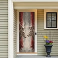 thumbnail image 1 of Panneau de Porte Vache Tapisserie Décorative Rideau de Fête de Noël Festif pour Porte d'Entrée et Entrée, 1 of 5