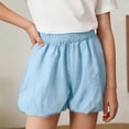 thumbnail image 6 of Gealkoca Girl's Cute Elastic Waist Ruffled Mini Skirts Girls Summer Casual Bubble Skirts with Pocket Kids Solid Color Bubble Skirt 4-15 Years, 6 of 9