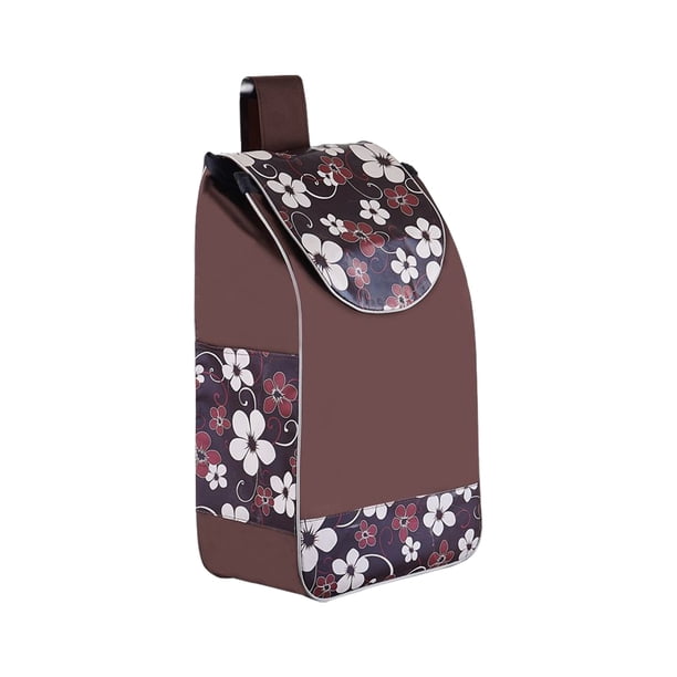 Billuyoard Bolsa de repuesto de tela Oxford para carrito, accesorio impermeable y de moda para carrito de compras Almacenamiento y organización del hogar PT Flor de ciruelo marrón