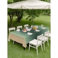 thumbnail image 4 of Outdoor Tablecloths with Umbrella Hole & Zipper, Green Yellow Ombre 54x80 Inch Tablecloth Rectangle, Farmhouse Modern Gradient Art Waterproof Table Cloth, Patio/Pool/Picnic Table Covers, 4 of 8