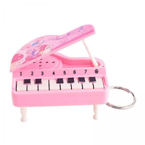 2x Llavero de Instrumento, Mini Piano de Mano con Llavero Colgante, Juguete de Piano de Música Portátil de Desarrollo para Regalos para Niños 2 piezas