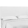 thumbnail image 2 of Maklaine Full/Queen Upholstered Linen Fabric Headboard in White, 2 of 7