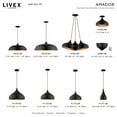 thumbnail image 5 of 41053-68 Livex Lighting Amador - 3 Light Cluster Pendant In Transitional Style-15 Inches Tall and 25 Inches Wide-Shiny Black Finish, 5 of 9