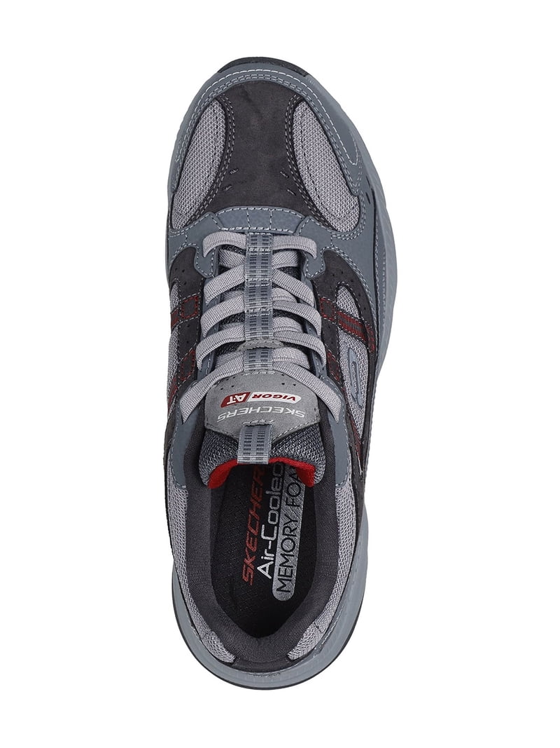 BERWICH ダークグレー SCOTCH 50 Skechers Men's Vigor Triple Bridges Bungee Lace Cross-Training